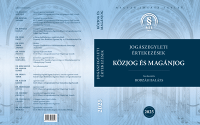 Megjelent a Jogászegyleti Értekezések 2025 tanulmánykötet, amely a Jogi Könyvszalon minden résztvevője számára ingyenesen elérhető lesz